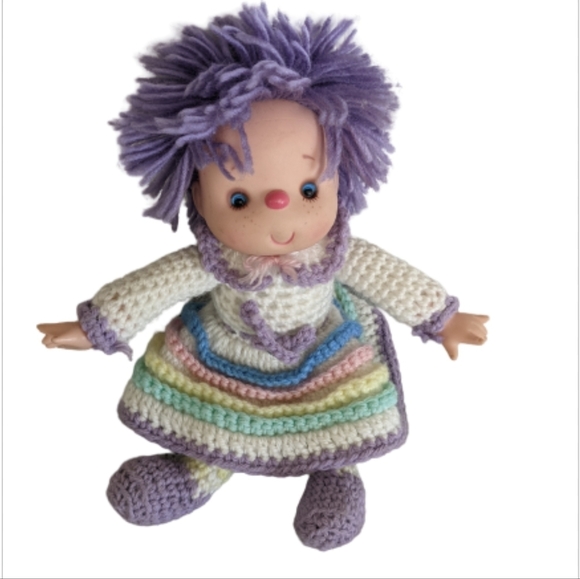 4/$25! Vintage 1980s Crocheted Ice Cream Doll - Picture 2 of 5